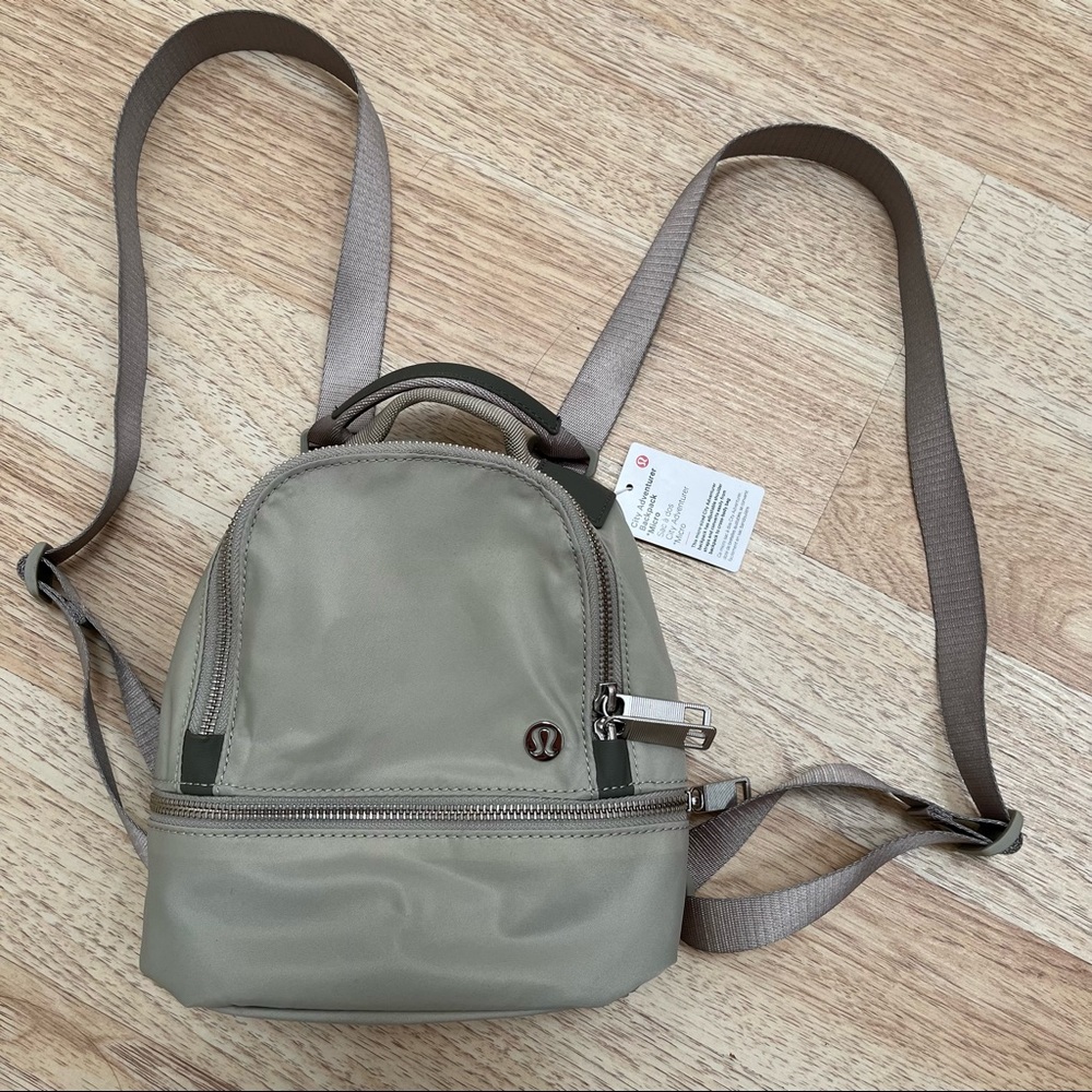 NWT Lululemon Micro Backpack Raw Linen 3L